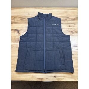 Ariat Men's Gray Quilted Vest